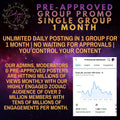 Single Group | 1 Month | Zodiac AF Pre-Approved Poster Access