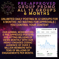 12 Groups | 6 Months | Zodiac AF Pre-Approved Poster Acces